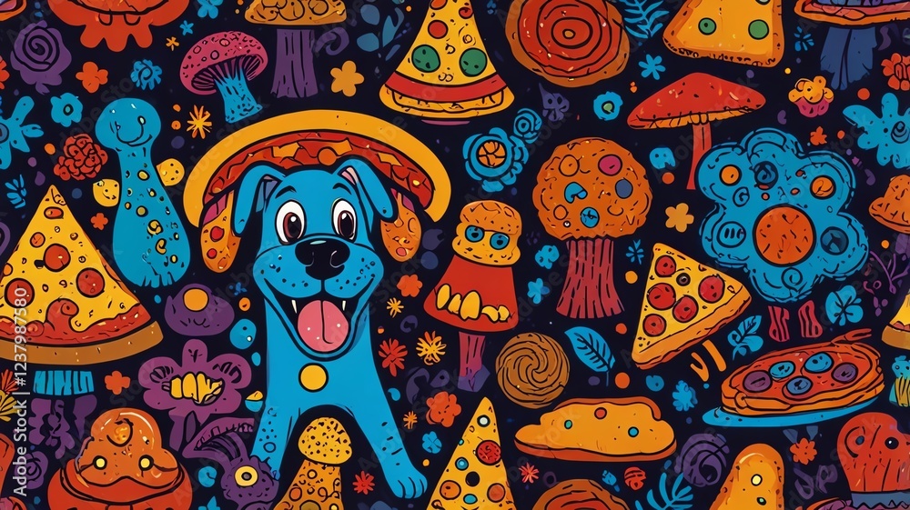 Obraz premium pattern with fishes