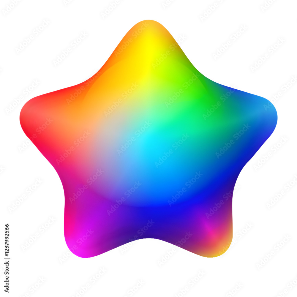 Obraz premium Gradient shape isolated on transparent background 