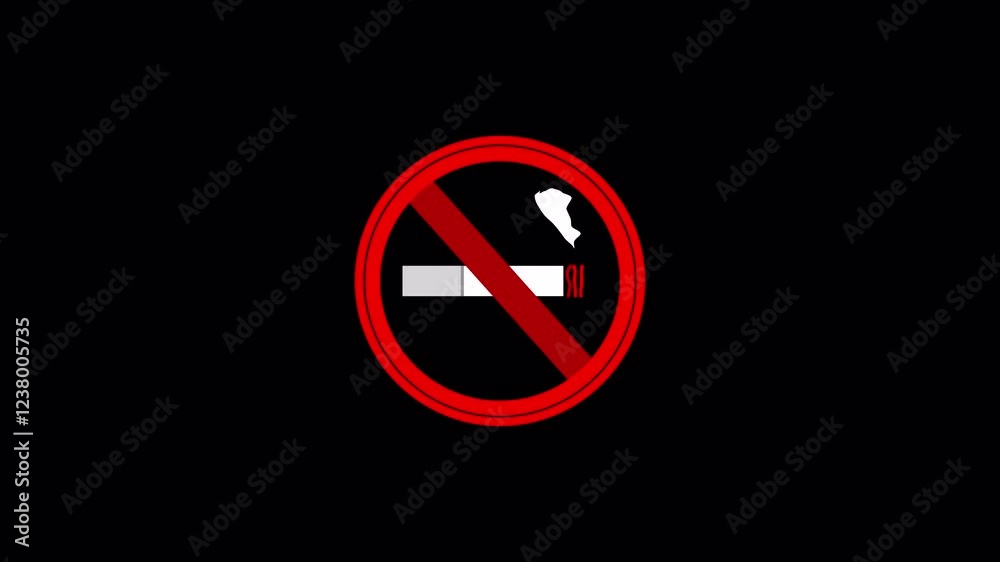 No smoking icon HUD.PNG Alpha. Futuristic Sci Fi red. Cigarette smoking prohibited sign. 2D graphic animated No smoking icon HUD.PNG Alpha. Futuristic Sci Fi red. Cigarette smoking prohibited sign. 2D graphic animated
