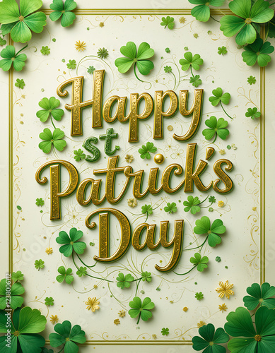 st patricks day greeting card