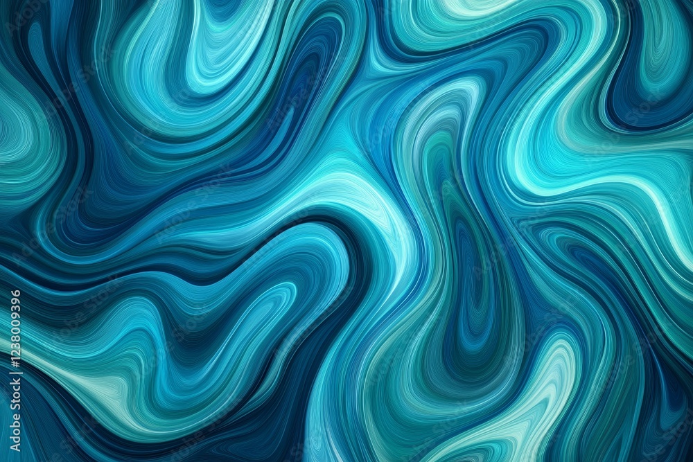 Abstract swirling blue and teal liquid marble texture background. Abstract swirling blue and teal liquid marble texture background.