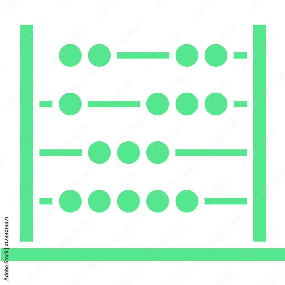 Abacus icon single vector illustration Abacus icon single vector illustration