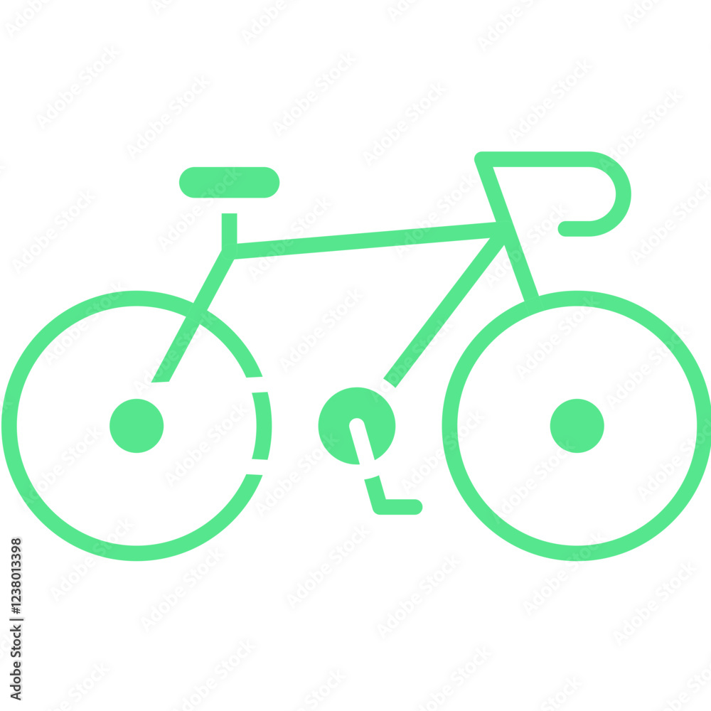Bycicle icon single vector illustration Bycicle icon single vector illustration