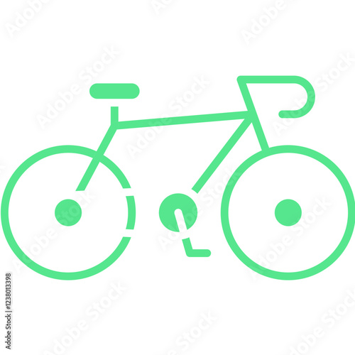 Bycicle icon single vector illustration