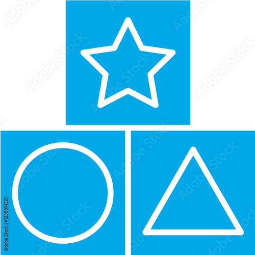 Shape Toy icon single vector illustration