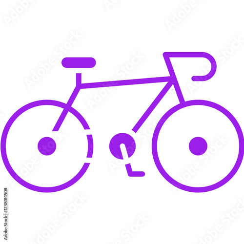 Bycicle icon single vector illustration