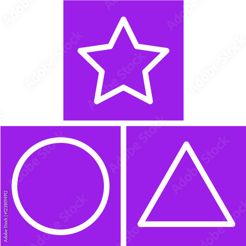 Shape Toy icon single vector illustration