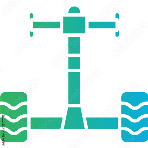 Segway icon single vector illustration