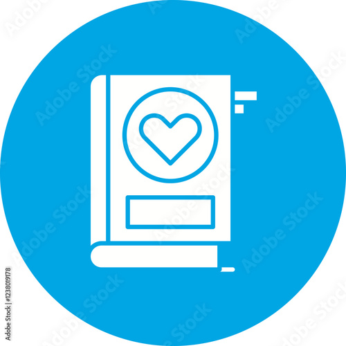 Book icon single vector illustration