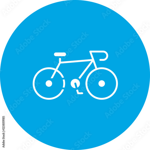 Bycicle icon single vector illustration