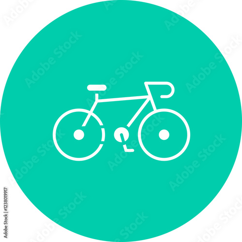 Bycicle icon single vector illustration