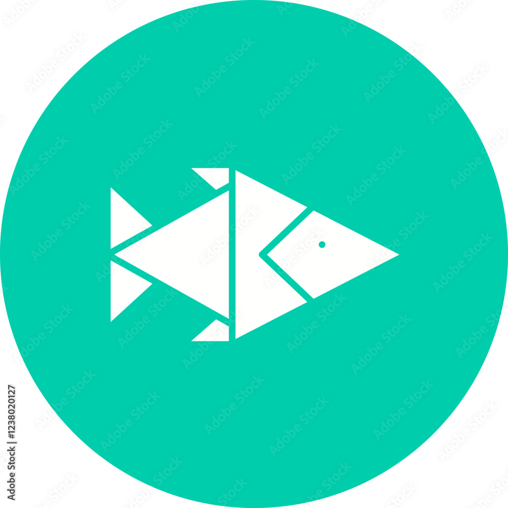 Origami icon single vector illustration Origami icon single vector illustration