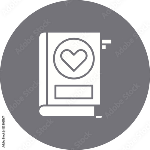 Book icon single vector illustration