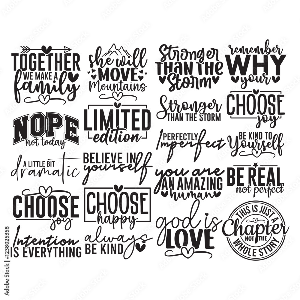 Fototapeta premium 20 Motivational SVG Bundle