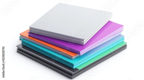 Wallpaper Mural Colorful Stack of Plastic Composite Panels Torontodigital.ca