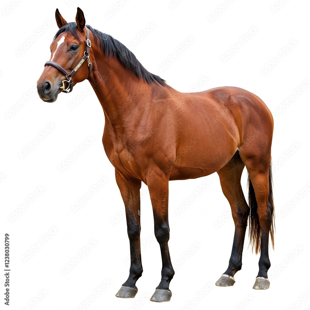 Obraz premium horse isolated on white background