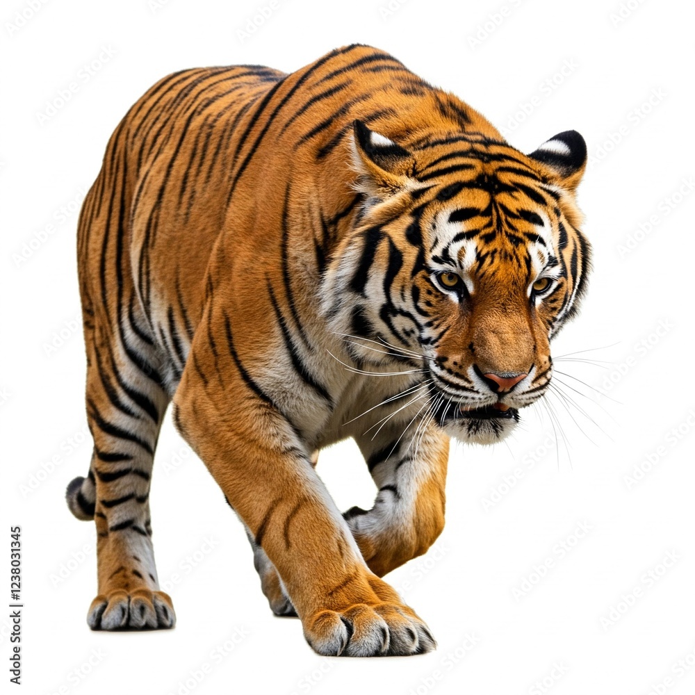 Obraz premium tiger isolated on white background