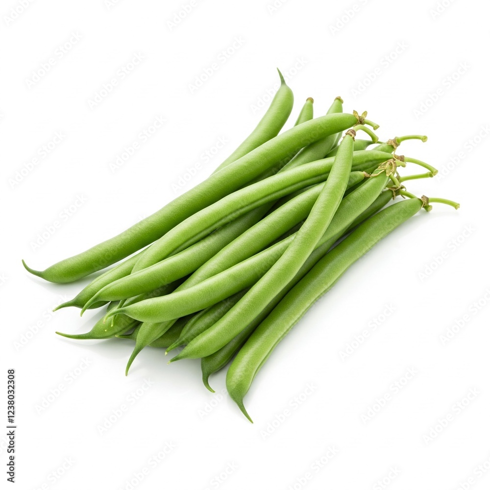 green beans isolated on white green beans isolated on white