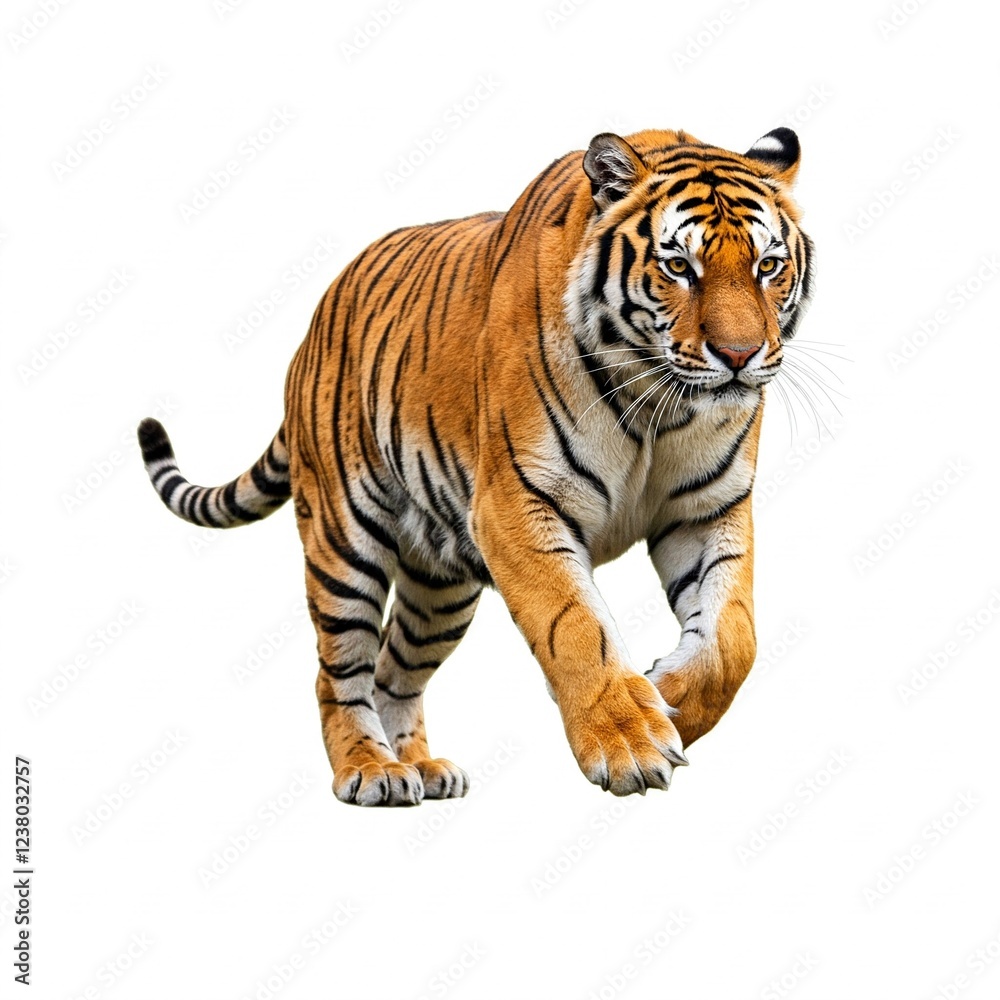 Obraz premium tiger isolated on white background