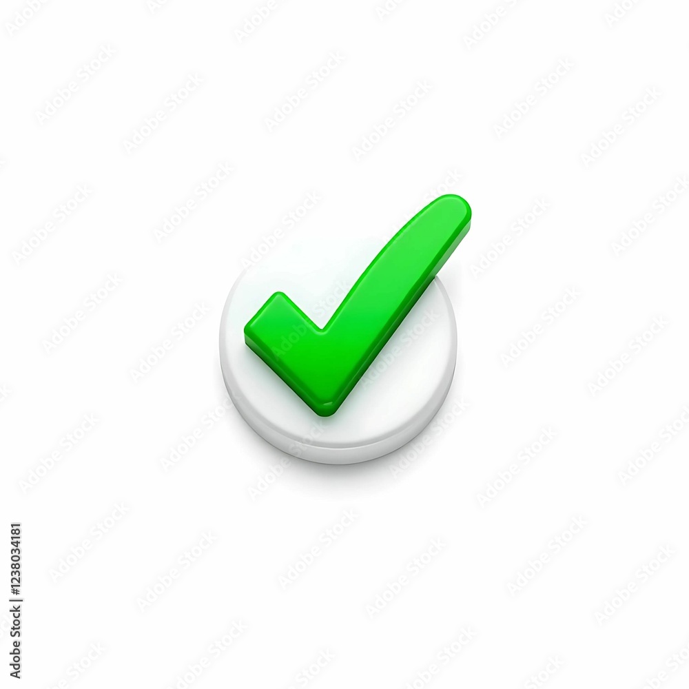 A shiny, green checkmark symbol on a white background, indicating approval or correctness. A shiny, green checkmark symbol on a white background, indicating approval or correctness.