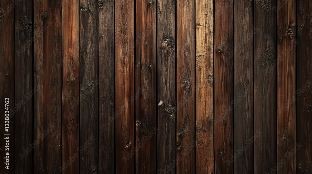 Fototapeta premium Dark wood background for a rustic appearance.
