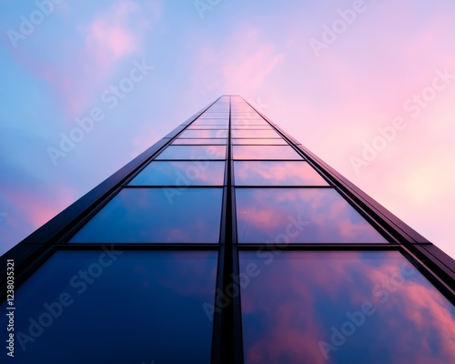 Reflective Geometric Glass Louvre Pyramids Fusion of Classical and Modern Design - Iconic Landmark Imagery for Cultural Tourism and Architecture Promotion photo