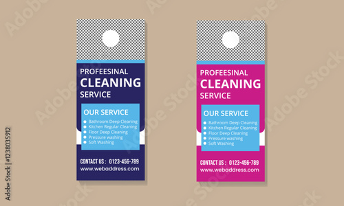 Professional Cleaning Services Door hanger