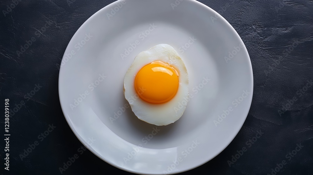 Cracked pasteurized egg with the golden yolk flowing onto a pristine white plate symbolizing purity and safety Cracked pasteurized egg with the golden yolk flowing onto a pristine white plate symbolizing purity and safety