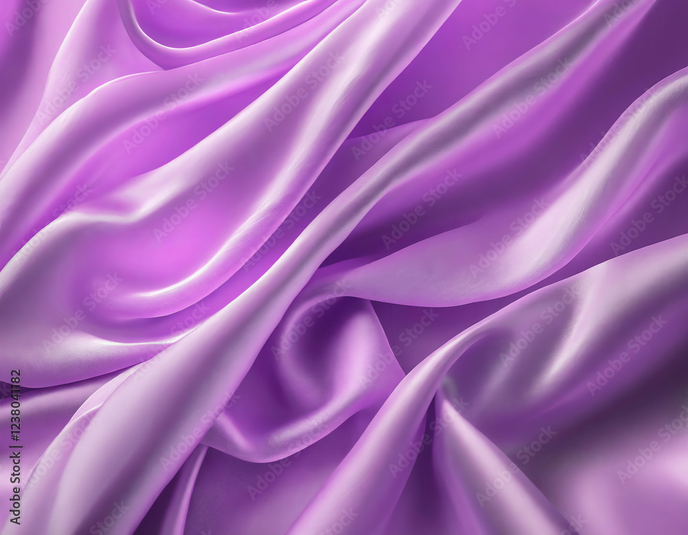 Obraz premium 光沢のある紫色のシルク風背景素材。AI生成画像。