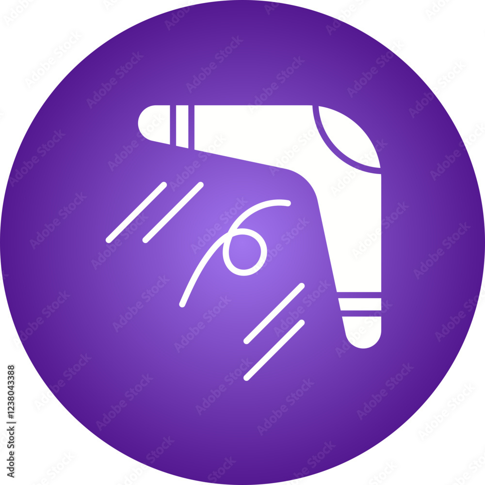 Boomerang icon single vector illustration Boomerang icon single vector illustration