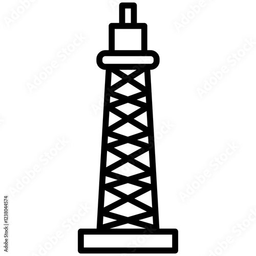 Derrick Line Icon Style