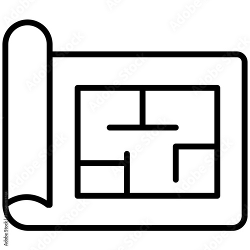 Blueprint Line Icon Style