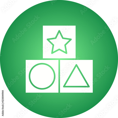 Shape Toy icon single vector illustration