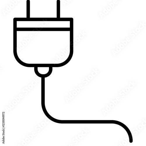 Plug Line Icon Style