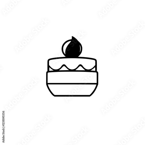 Delicious Cake with Candle: Birthday Party Sweetness. Perfect for celebrations, this image evokes joy and deliciousness. Ideal for blogs, websites, and social media.
