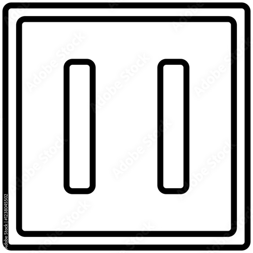 Socket Line Icon Style