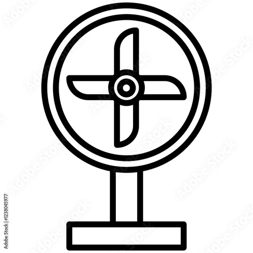ElectricFan Line Icon Style