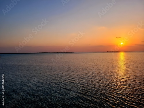 Real image sunset view uae