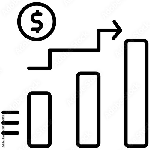 Stocks Line Icon Style