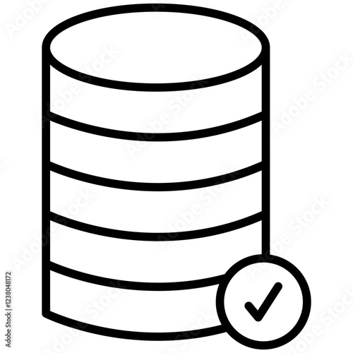 Database Line Icon Style