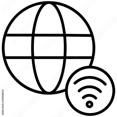 Internet Line Icon Style