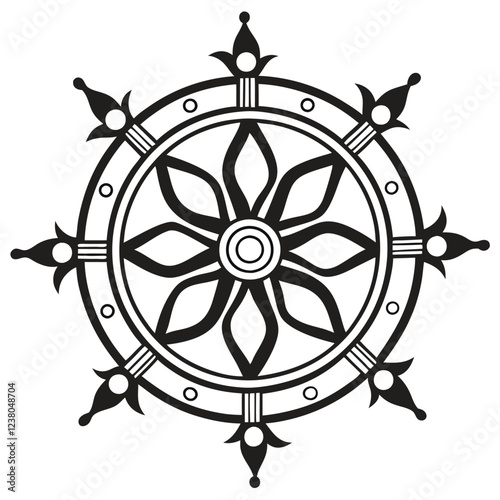 MANDALA DESIGN BLACK AND WHITE COLORE
