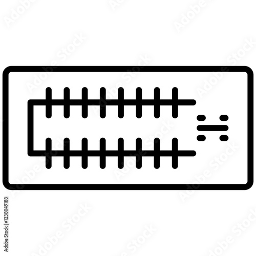 DVI Line Icon Style