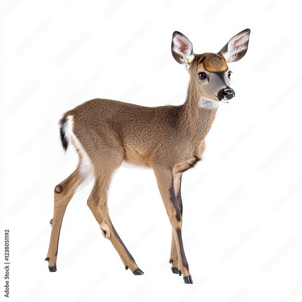 Fototapeta premium Deer isolated on white background for marketing campaigns