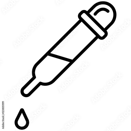 Dropper Line Icon Style