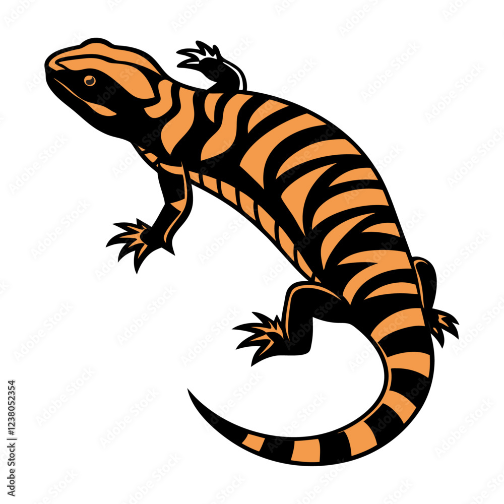 Fototapeta premium gila monster vector art design