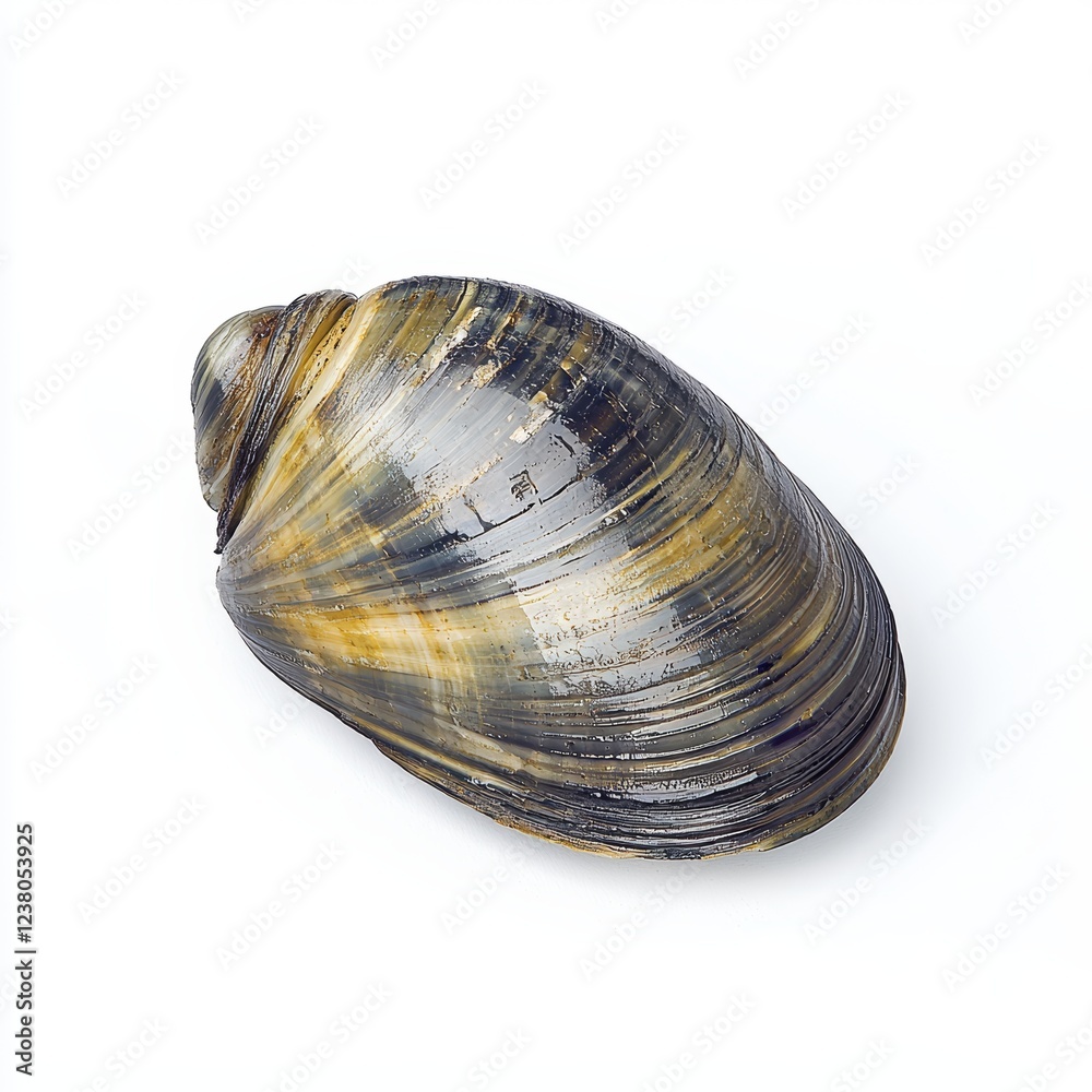 Mussel Shell Isolated on White Background for Product Photography and Marketing Campaigns Mussel Shell Isolated on White Background for Product Photography and Marketing Campaigns