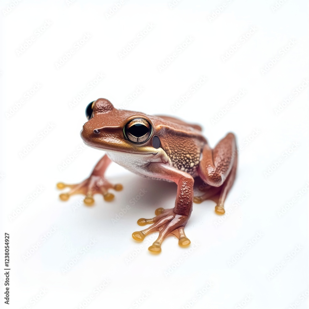 Rainforest Frog Isolated on White Background for Product Photography Rainforest Frog Isolated on White Background for Product Photography