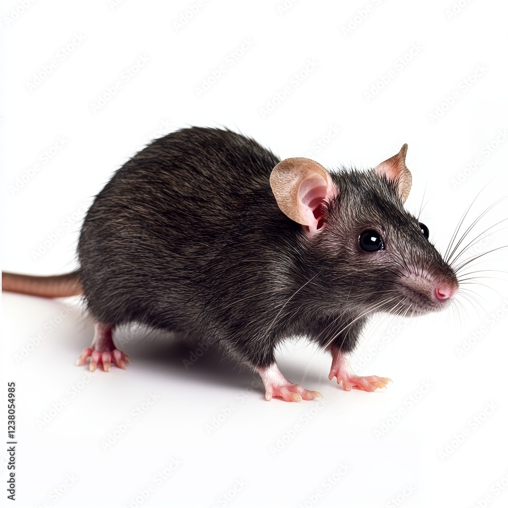 Rat isolated on white background for marketing campaigns Rat isolated on white background for marketing campaigns