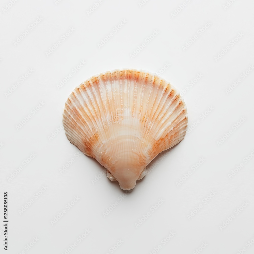 Scallop Isolated on White Background for Food or Restaurant Marketing Scallop Isolated on White Background for Food or Restaurant Marketing